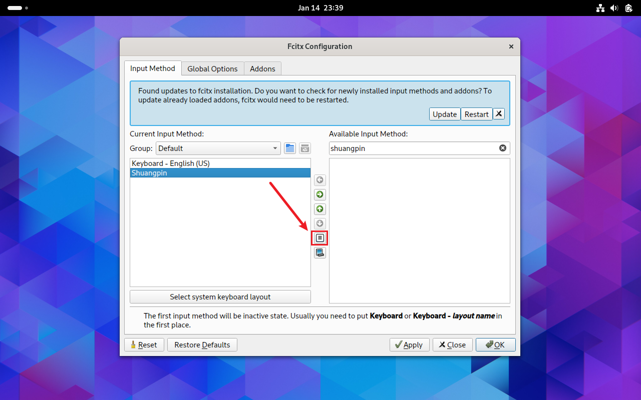 fcitx5 configuration